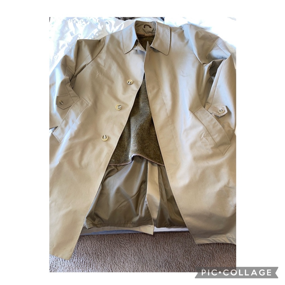 Fur Lined Trench Coat
